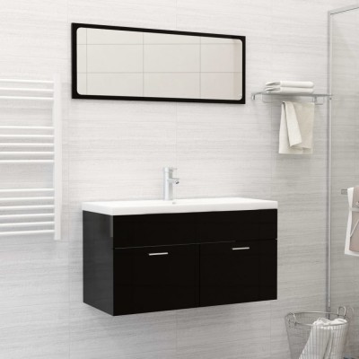 vidaXL Chiuvetă &amp;icirc;ncorporată cu robinet, alb, 91x39x18 cm, ceramică 148626 foto