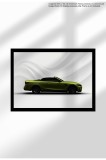 Poster Canvas cu Mașină Sport - Print Digital Ne&icirc;nramat pe P&acirc;nză Mată - 1738 M4 2025 G83 Yellow | A3 (29.7 x 42 cm)