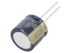 Condensator electrolitic low ESR 1000uF 25VDC &Oslash;16x15mm