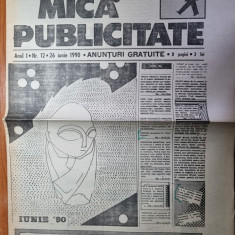 magazin de mica publicitate 26 iunie 1990-ziar de anunturi si reclame