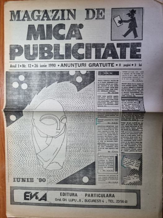 magazin de mica publicitate 26 iunie 1990-ziar de anunturi si reclame