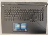 Carcasa superioara cu tastatura palmrest Laptop Gaming, Asus, ROG Strix SCAR 17 G733PY, G733PY-2D, 13NR0DB4P03011, 90NR0DB4-R31UI0, 90NR0DB4-R31UI2, 9