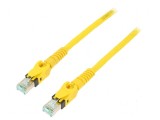 Patch cord S/FTP 6a litat Cu PUR galben 3m 27AWG Fire: 8