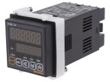 Contor electronic LED x2 cu timp consumat și impulsuri SPDT