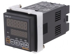 Contor electronic LED x2 cu timp consumat și impulsuri SPDT