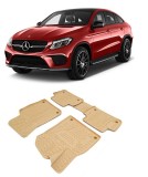 Cumpara ieftin Set covorase cauciuc stil tavita BEJ Mercedes GLE C292 (2015-2019)