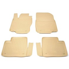 Covorase presuri cauciuc tip tavita Bej Mercedes GL X166 2012-2019 / GLE C292 / ML W166 2011-2019