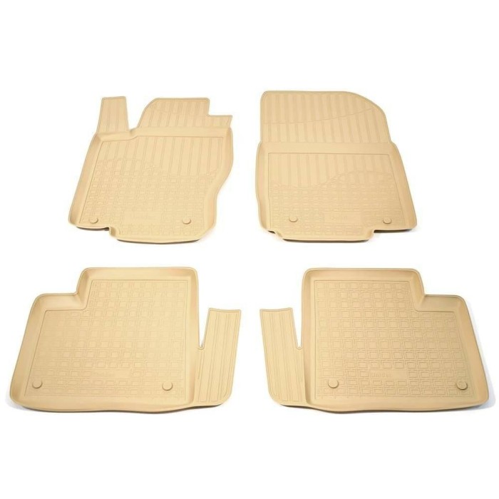 Covorase presuri cauciuc tip tavita Bej Mercedes GL X166 2012-2019 / GLE C292 / ML W166 2011-2019