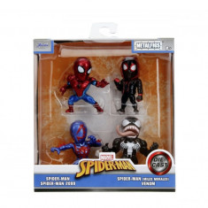 JADA MARVEL SPIDER MAN SET 4 FIGURINE METALICE 6.5CM