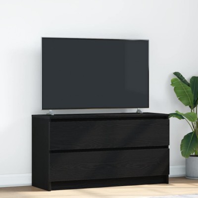 vidaXL Dulap TV, negru, 100x35x54 cm, lemn prelucrat foto