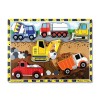 Puzzle lemn in relief Utilaje pentru constructii, Melissa &amp; Doug