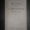 Recueil de compositions francaises plans et developpements (1896, ed. cartonata)
