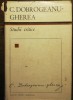 Constantin Dobrogeanu-Gherea - Studii critice