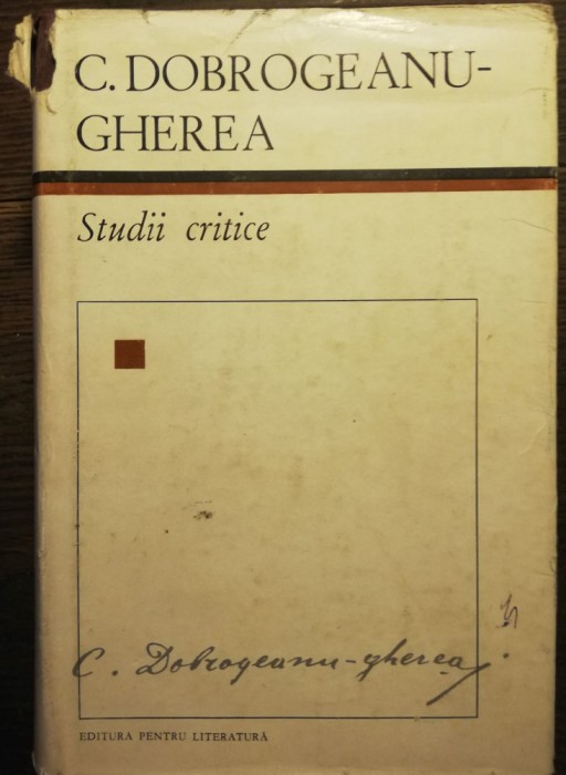 Constantin Dobrogeanu-Gherea - Studii critice