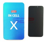 Display LCD Touchscreen cu Rama Apple iPhone X Negru ZY INCELL