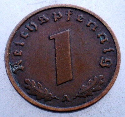 2.720 GERMANIA 1 REICHSPFENNIG 1938 A foto