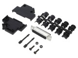 Conector D-Sub 25 Pin Mamă cu Șuruburi pe Cablu
