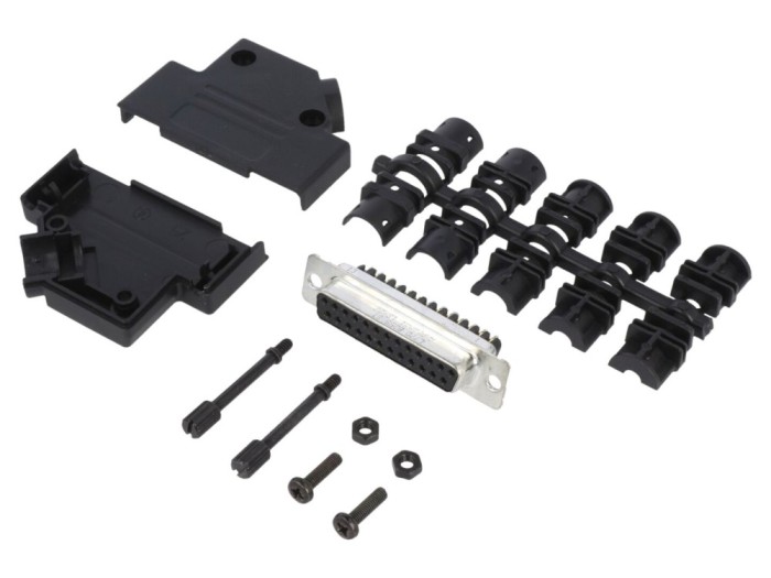 Conector D-Sub 25 Pin Mamă pe Cablu