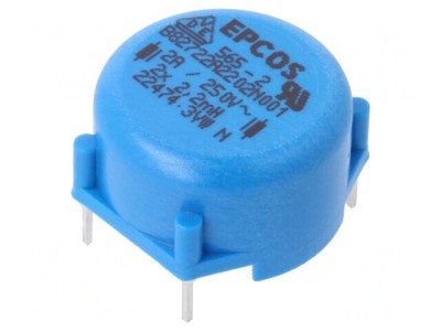 Inductor THT 2,2mH 2A 130m&amp;Omega; 250VAC 20x12,5mm &amp;plusmn;30% foto