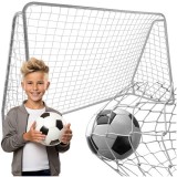 Plasa Poarta Fotbal Universala 213x150x90 cm HDPE Alba - Rezistenta, Antrenament, Joc