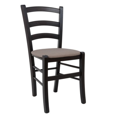 Scaun Paesana - cadru wenge - stofa S17 - crem foto