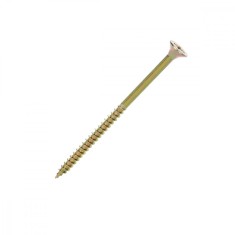 Surub lemn, M6x180 mm, cap inecat, partial filetat, DIN7505, PZ3, otel zincat galben
