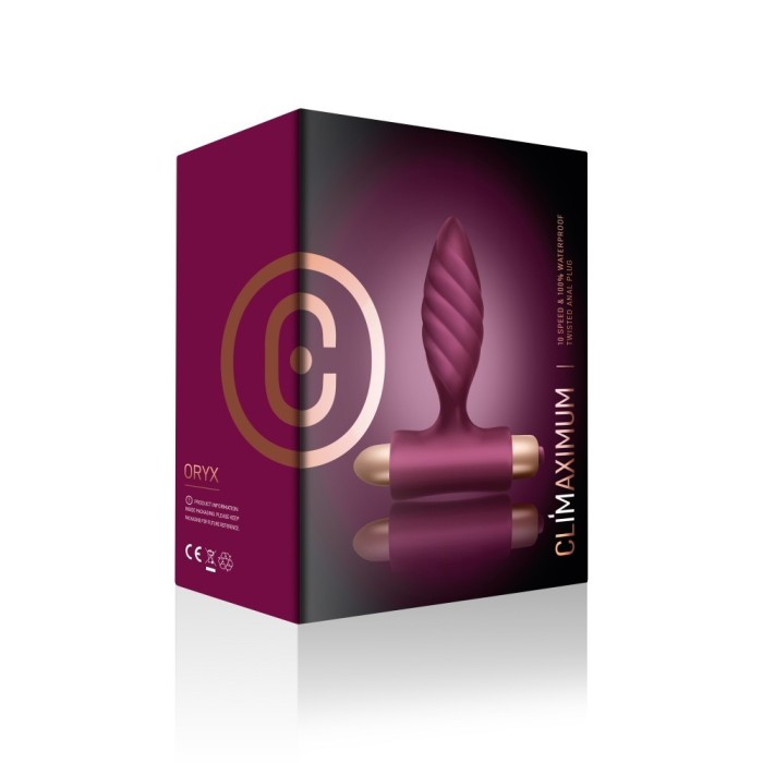 Butt plug cu vibratii Rocks-off Oryx 10,3 cm