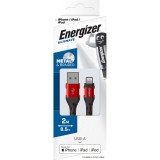 Cablu date Energizer C520LKRD, Lightning, 2 m, Rosu