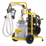 Aparat de muls oi AgroElectro 2 posturi, bidon 30L aluminiu, pompa vid, pulsator 120/min