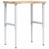 Cumpara ieftin Banc lucru 80x60x(73-99,5) cm lemn masiv acacia dreptunghiular