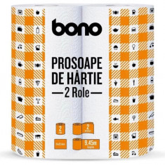 Prosoape Bucatarie Din Hartie, Bono, 2 Straturi, 2 Role