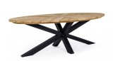 Cumpara ieftin Masa aluminiu gri lemn maro Palmdale 240x110x77 cm