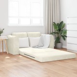 vidaXL Canapea Extensibilă 2-in-1 Crem 148x71x83 cm Velvet