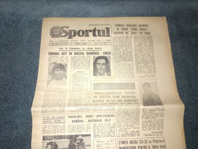 ZIARUL SPORTUL 4 MARTIE 1983 foto