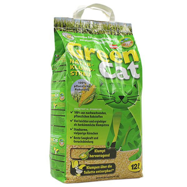 Așternut pentru pisici Green Cat 12L