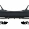 Bara Spate cu Ornamente tobe Negru Mercedes C-Class W205 Limousine (2014-2020) C63 Design Performance AutoTuning