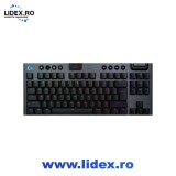 Tastatura Mecanica Gaming Logitech G915 X TKL, Tactile, LightSpeed, Low-Profile, Wireless, Negru