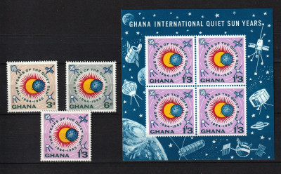 Ghana, 1964 | Anii soarelui liniştit I - Astronomie, Cosmos | MNH | aph foto
