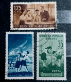 Romania 1953 Lp 343 pioneri serie 3v ștampilate, Stampilat