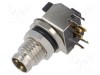Conector M8 soclu tată 3 pini 48V 4A IP67 unghi LUTRONIC