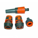 Set pistol de stropit multifunctional ABS cu adaptor si 2 mufe, 4 piese