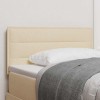 VidaXL Tăblie LED cu lumini cu bandă LED Pe perete Crem 80 cm țesătură 3337969