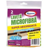 Laveta microfibra super absorbanta Misavan, 20 x 17 cm, 2 buc/set