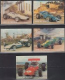 Umm al Qiwain 1972 - Formula 1, mașini de curse, serie timbre 3D neuzate