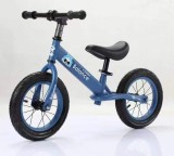 Bicicleta Metalica de Echilibru pentru Copii, Fara Pedale, cu Sa si Ghidon Reglabile, Albastra