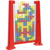 Joc de inteligenta Tetris puzzle tangram Flippy, 70 de piese multicolore, 3D, montessori, interactiv, din plastic, zar inclus, sac depozitare piese, v