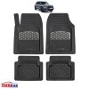 Covorase Auto TeamCar&reg; Compatibile Mercedes-Benz GLB X247 (2019&ndash;2025) Carbon, Cauciuc