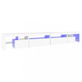 Cumpara ieftin Comoda TV cu lumini LED, alb, 290x36,5x40 cm