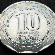 Moneda exotica 10 RUPII / RUPEES - SRI LANKA, anul 2013 * cod 3601 A