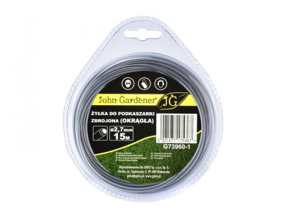 Fir trimmer rotund intarit, 2.7 mm x 15 m, John Gardener G73960-1 foto